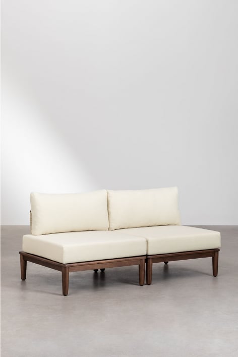 Lauko dvivietė sofa ALBA, pilka