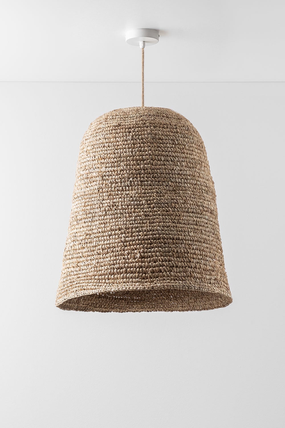 Lauko šviestuvas SIZALO, sizalis, natūralus ir baltas, 60 cm