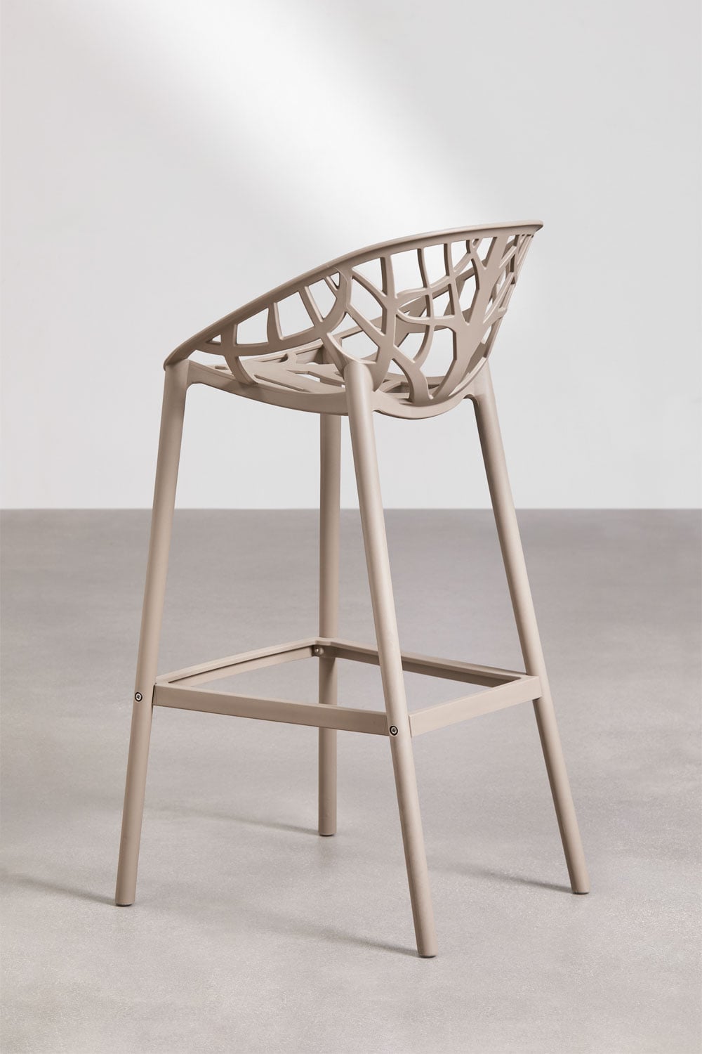Bar Stool MEKANO, mocha brown, 75 cm