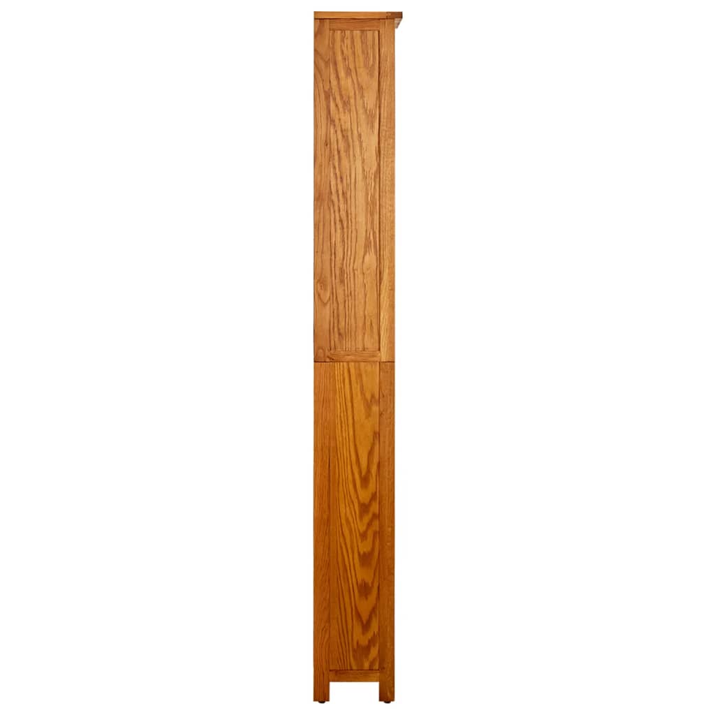 Knygų spinta, 6 aukštų, 52x22x180cm, ąžuolo medienos masyvas - Namų Idėja