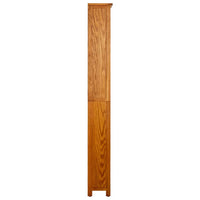 Knygų spinta, 6 aukštų, 52x22x180cm, ąžuolo medienos masyvas - Namų Idėja