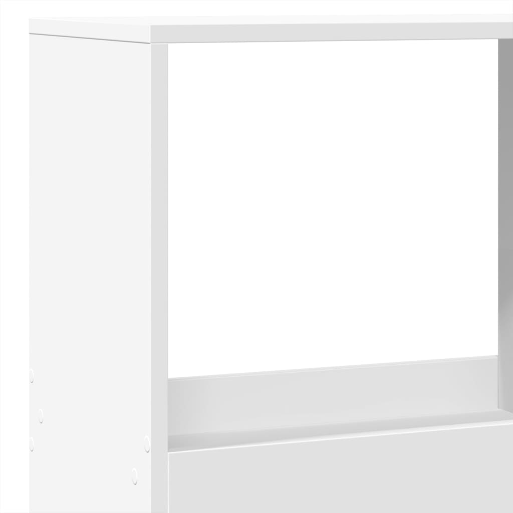 Knygų spinta, baltos spalvos, 100x33x175cm, apdirbta mediena - Namų Idėja