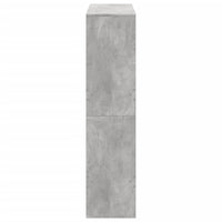 Knygų spinta, betono pilka, 100x33x135cm, apdirbta mediena - Namų Idėja