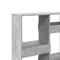 Knygų spinta, betono pilka, 100x33x135cm, apdirbta mediena - Namų Idėja