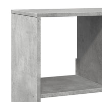 Knygų spinta, betono pilka, 100x33x156,5cm, apdirbta mediena - Namų Idėja