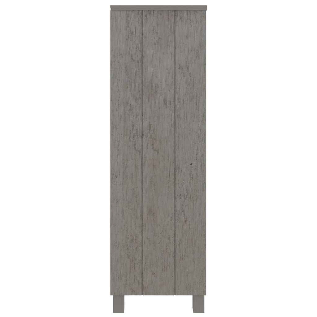 Knygų spintelė HAMAR, šviesiai pilka, 85x35x112cm, pušis - Namų Idėja