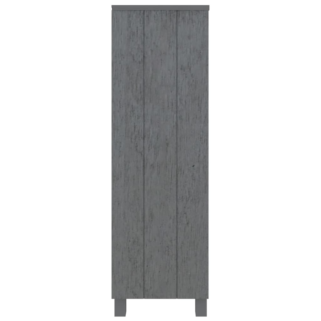 Knygų spintelė HAMAR, tamsiai pilka, 85x35x112cm, pušis - Namų Idėja