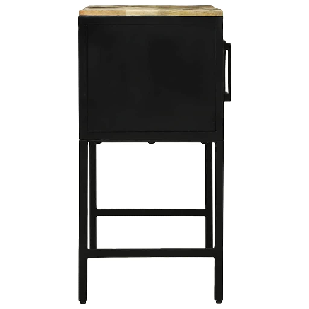 Komoda 100x35x70 cm Kieta mediena, šiurkšti mango - Namų Idėja