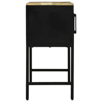 Komoda 100x35x70 cm Kieta mediena, šiurkšti mango - Namų Idėja