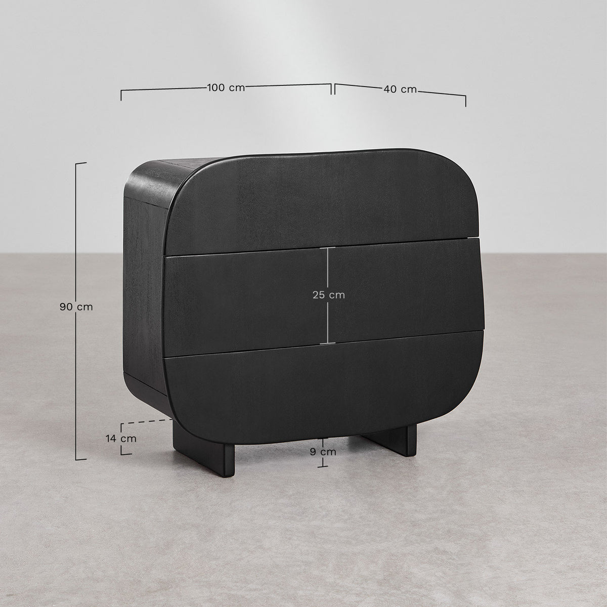 ARGUS Chest of Drawers, 3 drawers, mango wood