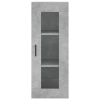 Komoda, betono pilkos spalvos, 34,5x34x180cm, apdirbta mediena - Namų Idėja