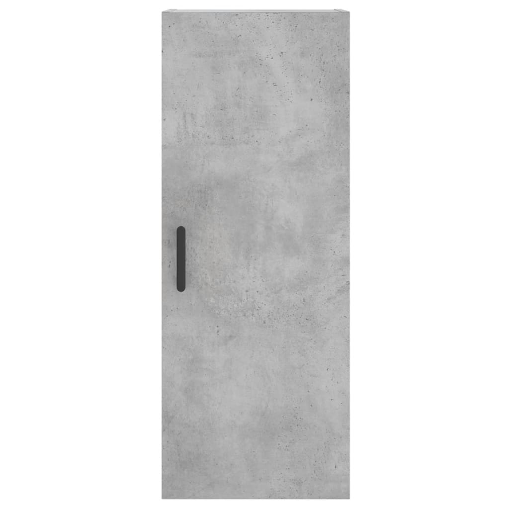Komoda, betono pilkos spalvos, 34,5x34x180cm, apdirbta mediena - Namų Idėja