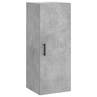 Komoda, betono pilkos spalvos, 34,5x34x180cm, apdirbta mediena - Namų Idėja
