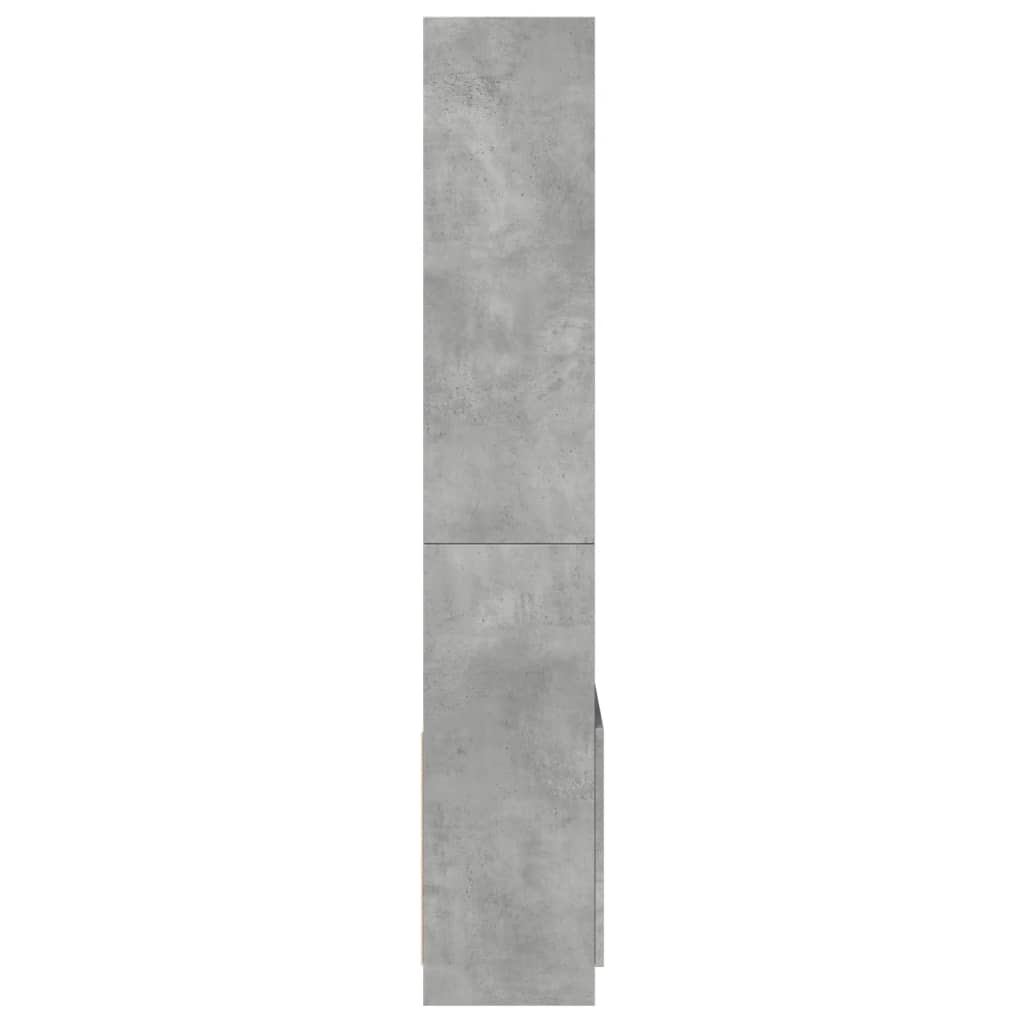 Komoda, betono pilkos spalvos, 63x33x180cm, apdirbta mediena - Namų Idėja