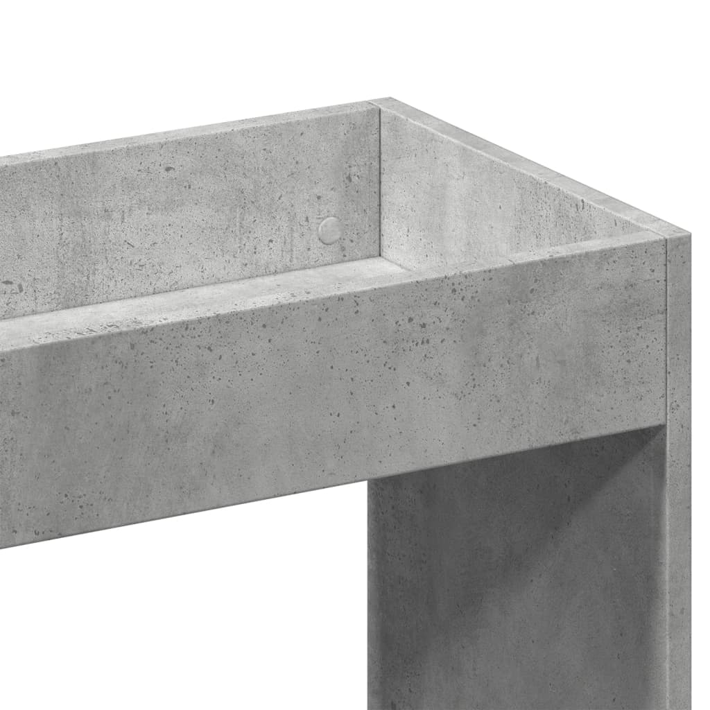 Komoda, betono pilkos spalvos, 63x33x180cm, apdirbta mediena - Namų Idėja
