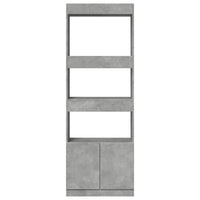 Komoda, betono pilkos spalvos, 63x33x180cm, apdirbta mediena - Namų Idėja