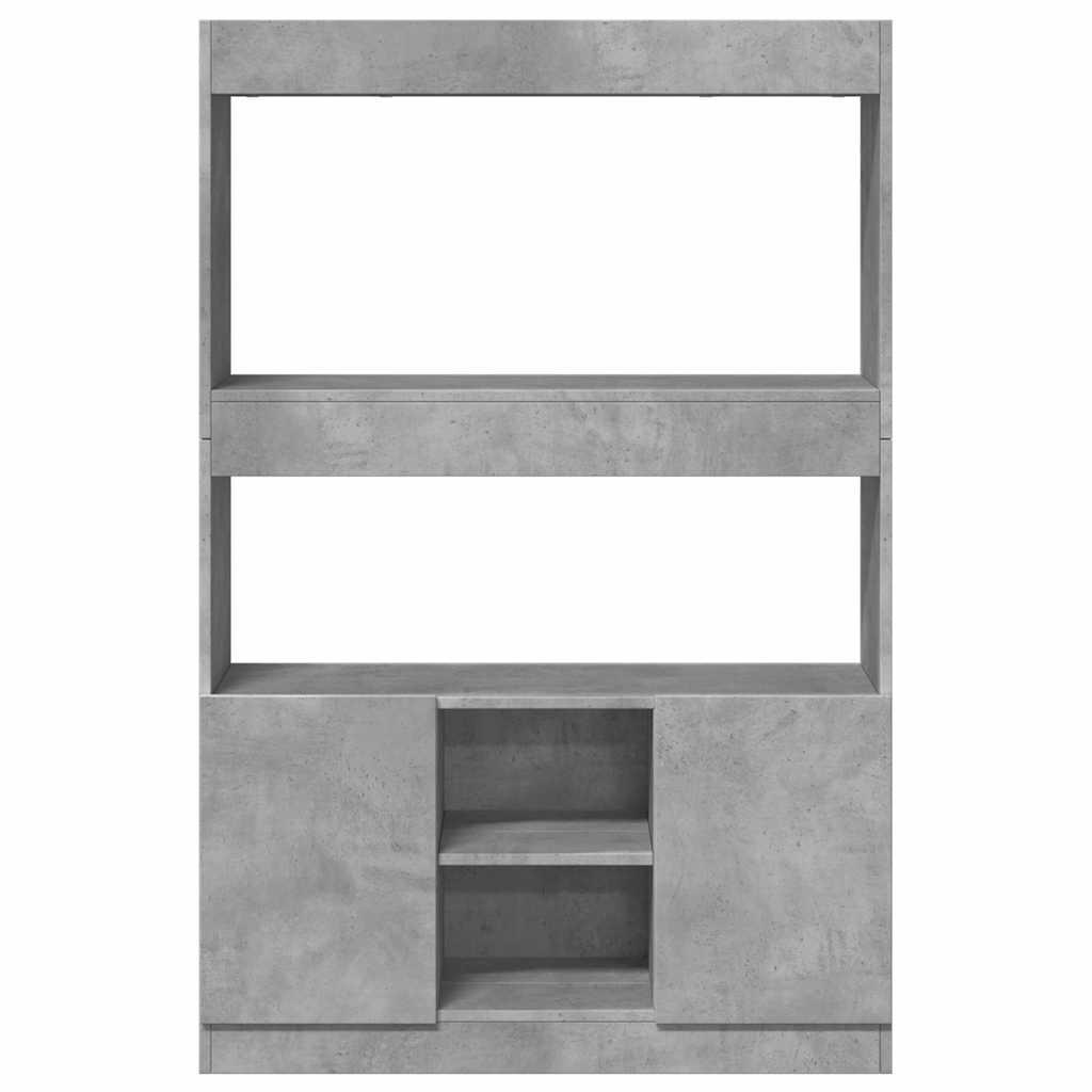 Komoda,  betono pilkos spalvos, 92x33x140cm, apdirbta mediena - Namų Idėja