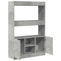 Komoda,  betono pilkos spalvos, 92x33x140cm, apdirbta mediena - Namų Idėja