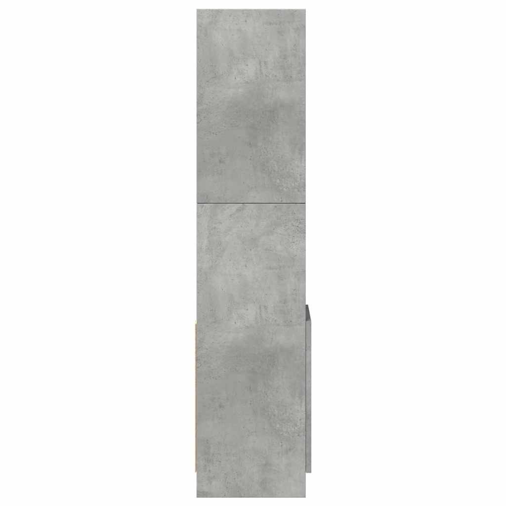 Komoda,  betono pilkos spalvos, 92x33x140cm, apdirbta mediena - Namų Idėja