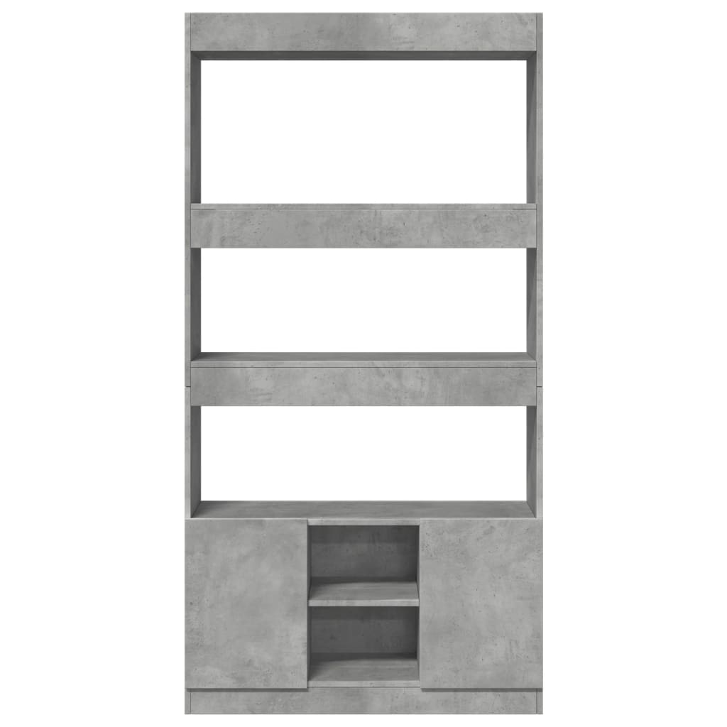 Komoda, betono pilkos spalvos, 92x33x180cm, apdirbta mediena - Namų Idėja