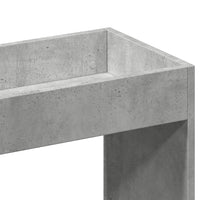 Komoda, betono pilkos spalvos, 92x33x180cm, apdirbta mediena - Namų Idėja