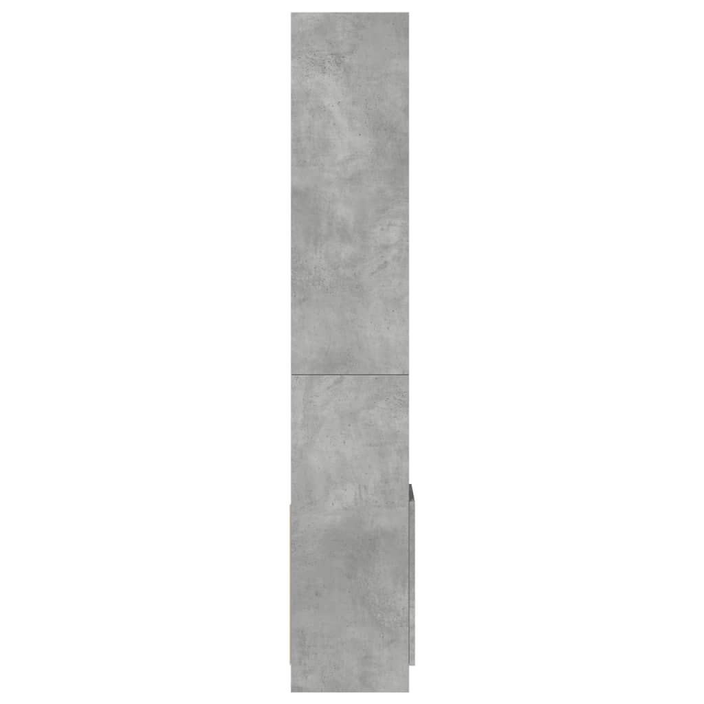 Komoda, betono pilkos spalvos, 92x33x180cm, apdirbta mediena - Namų Idėja