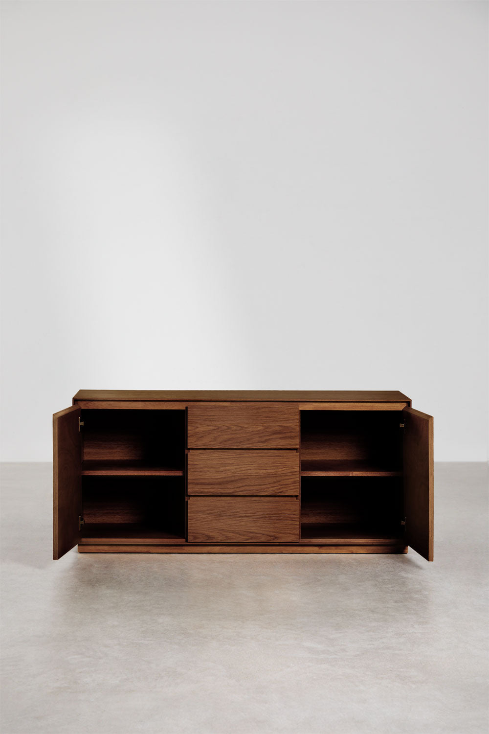 BONKISA chest of drawers, natural veneer