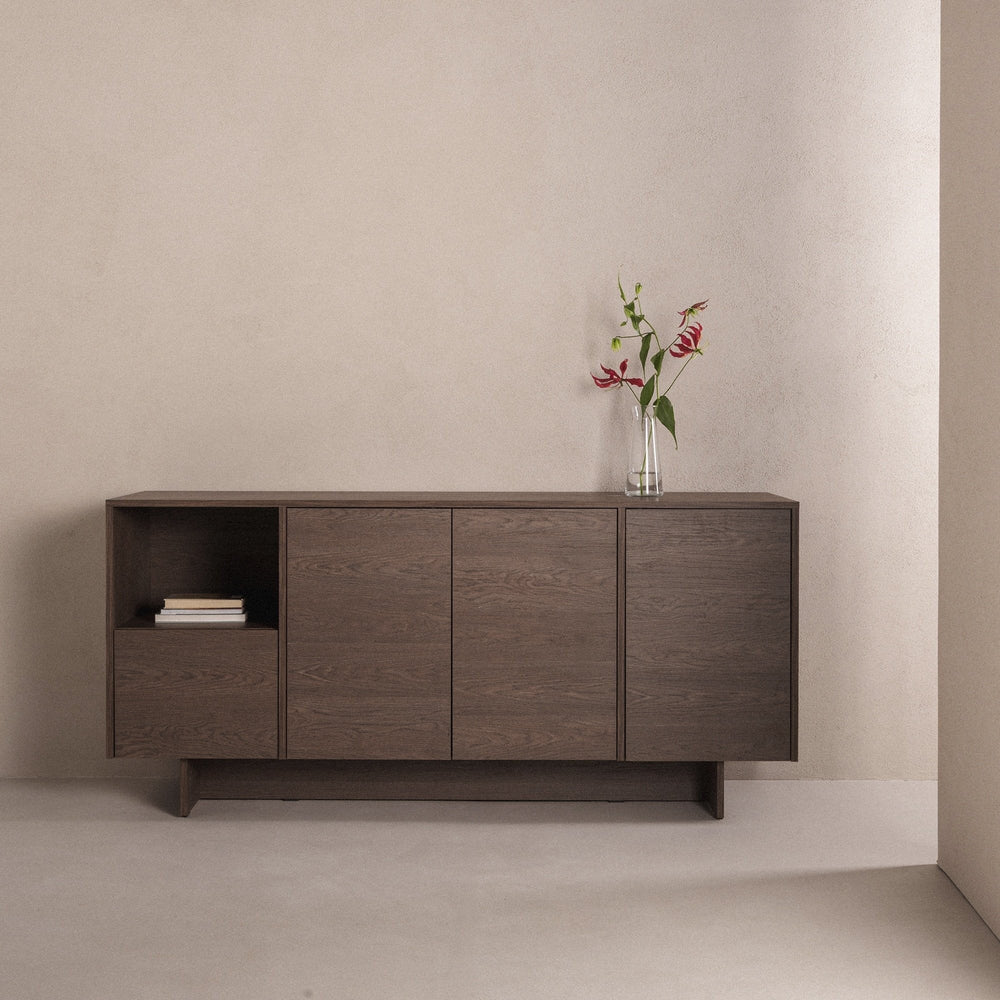 Chest of drawers GOLFE, four doors, Baltic storm oak