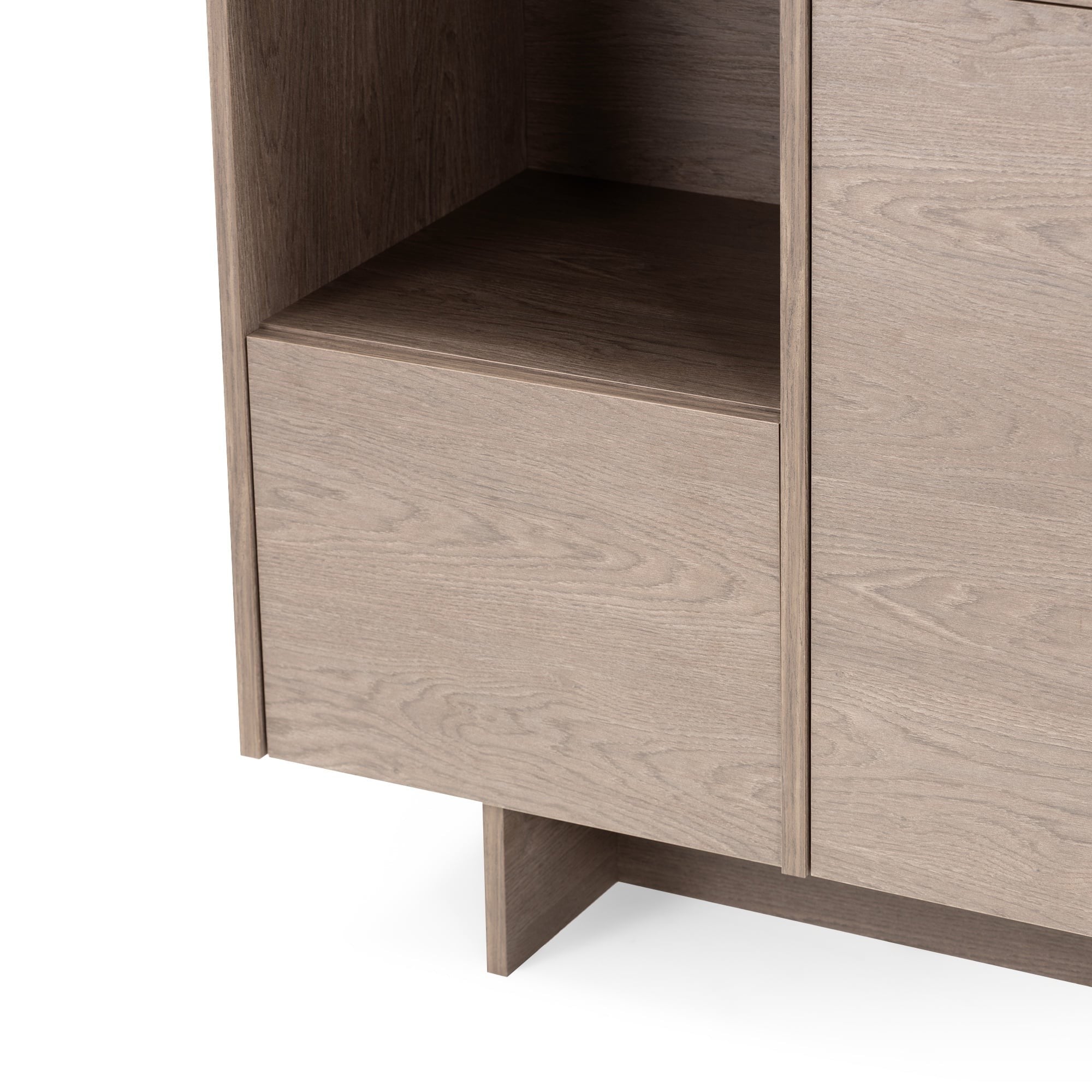 GOLFE Chest of Drawers, four doors, pearl oak