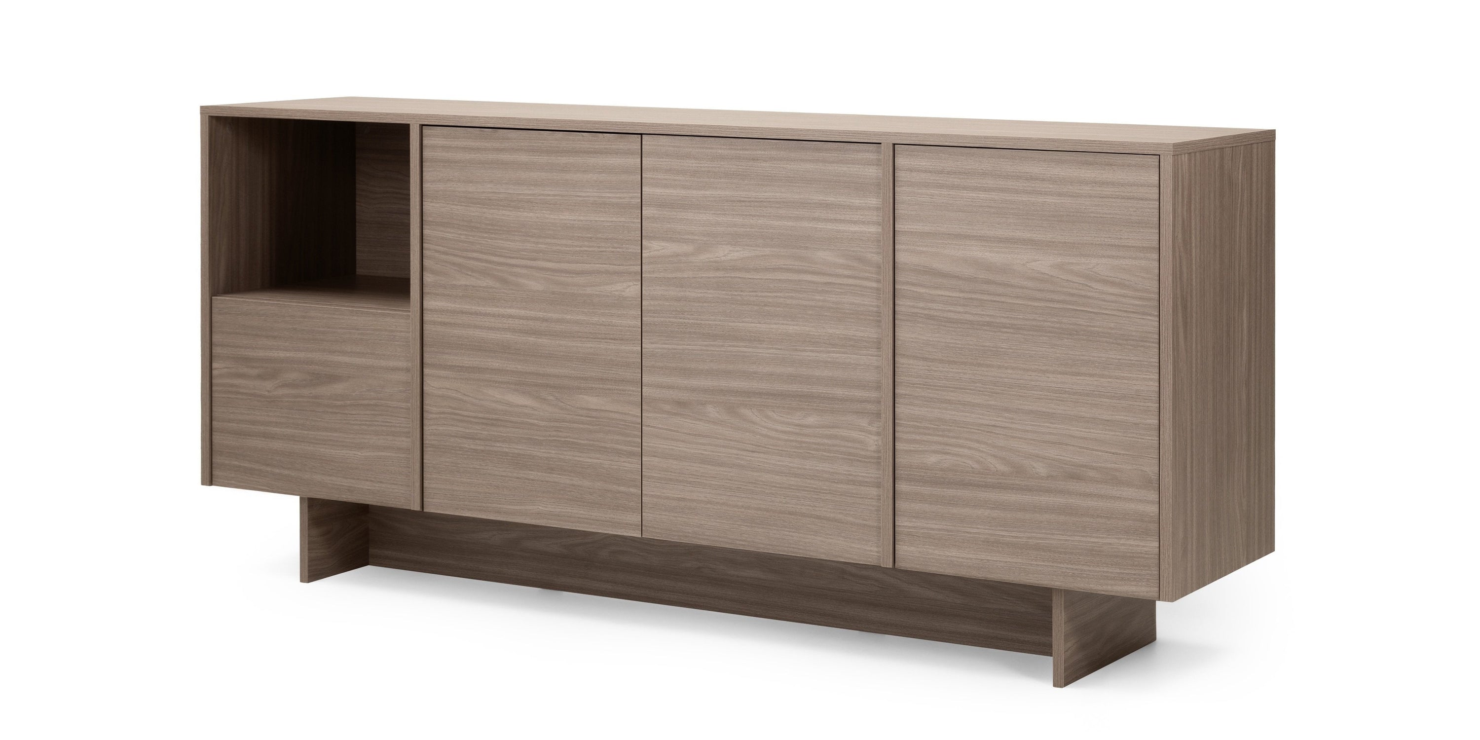 GOLFE Chest of Drawers, four doors, pearl oak