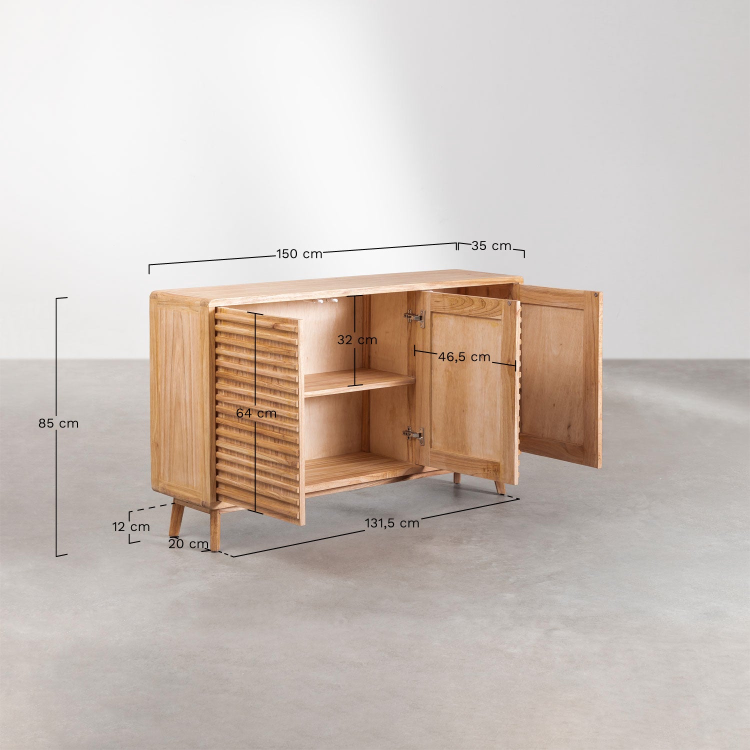 Chest of drawers DNIIRVE, mindi wood