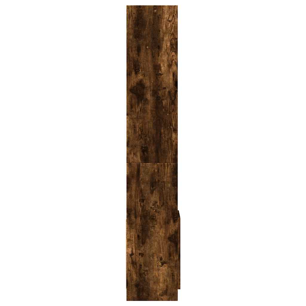 Komoda, dūminio ąžuolo spalvos, 92x33x180cm, apdirbta mediena - Namų Idėja