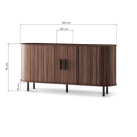 Komoda GLICINA 160 cm, lameliai