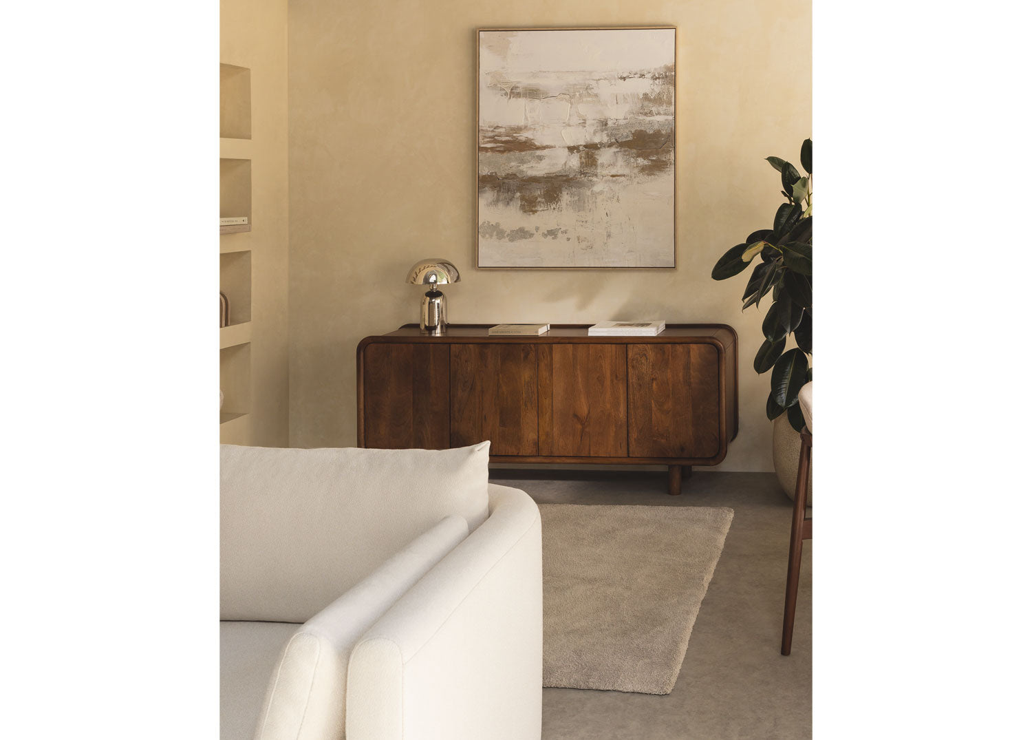 GRUEA mango wood chest of drawers