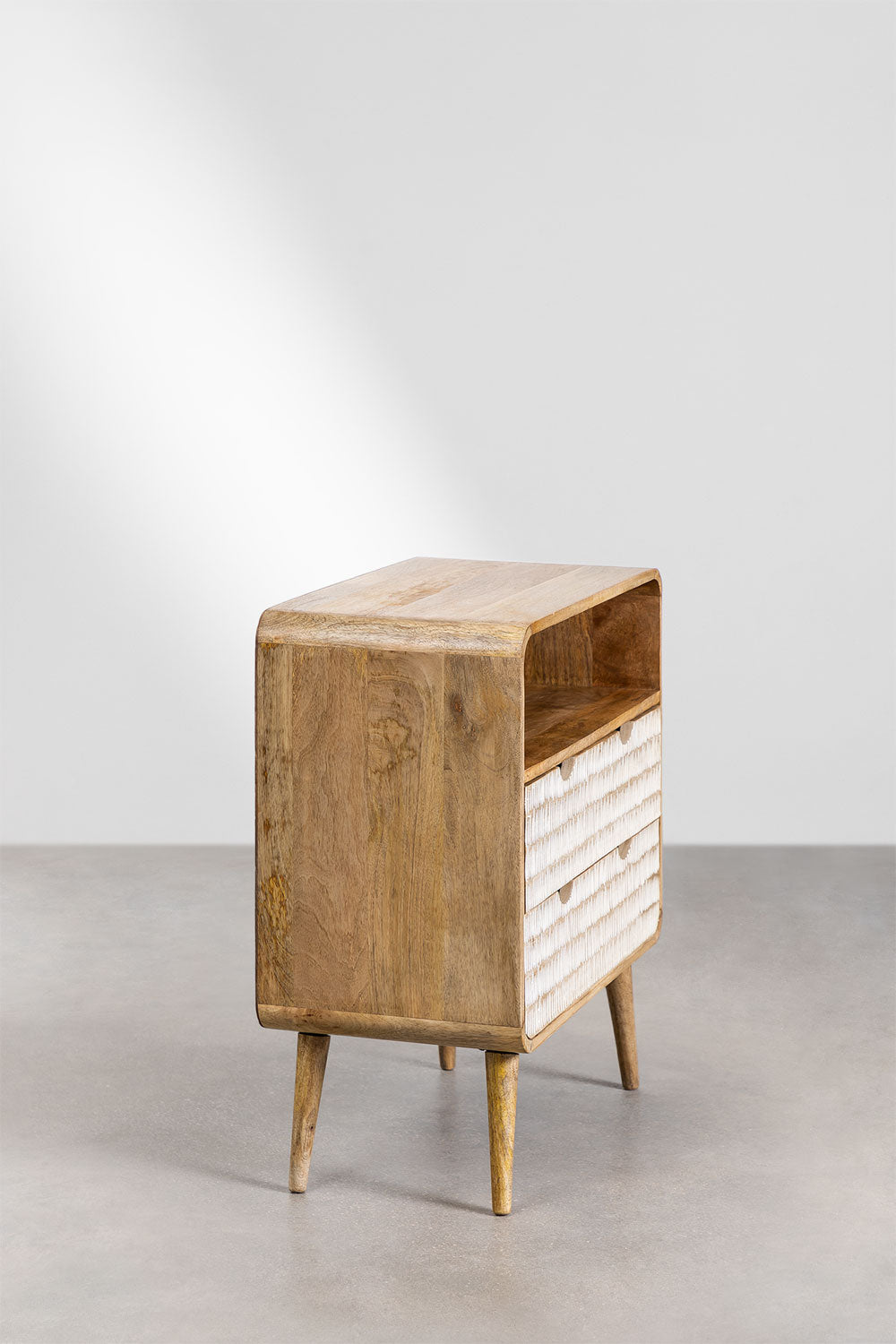 KOREORO chest of drawers, mango wood, 2 drawers