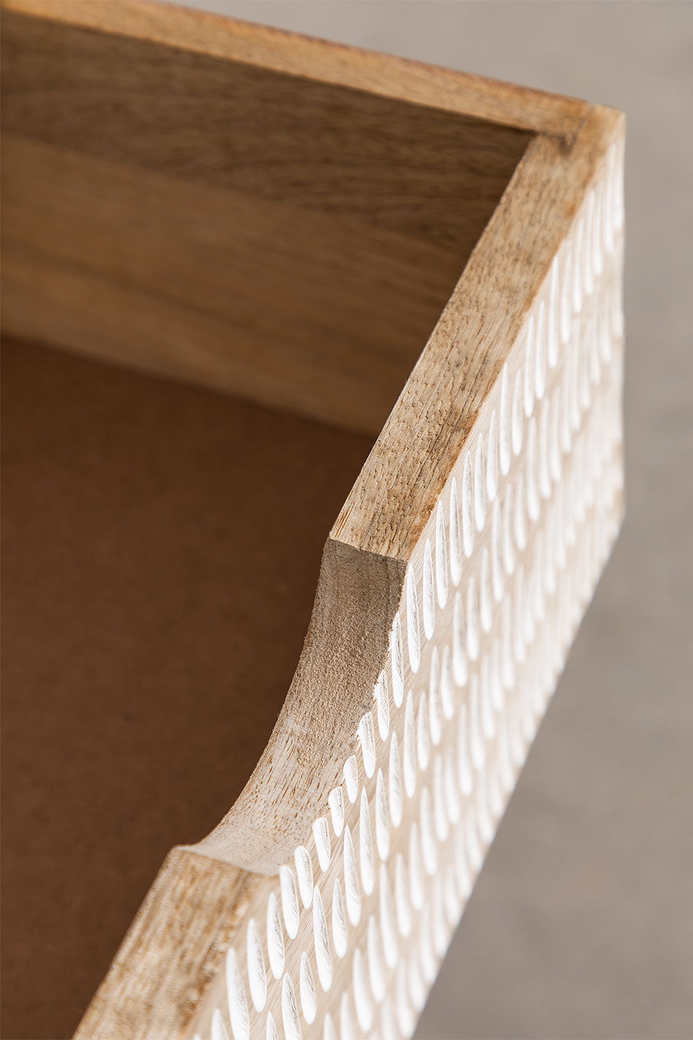 KOREORO chest of drawers, mango wood, 2 drawers