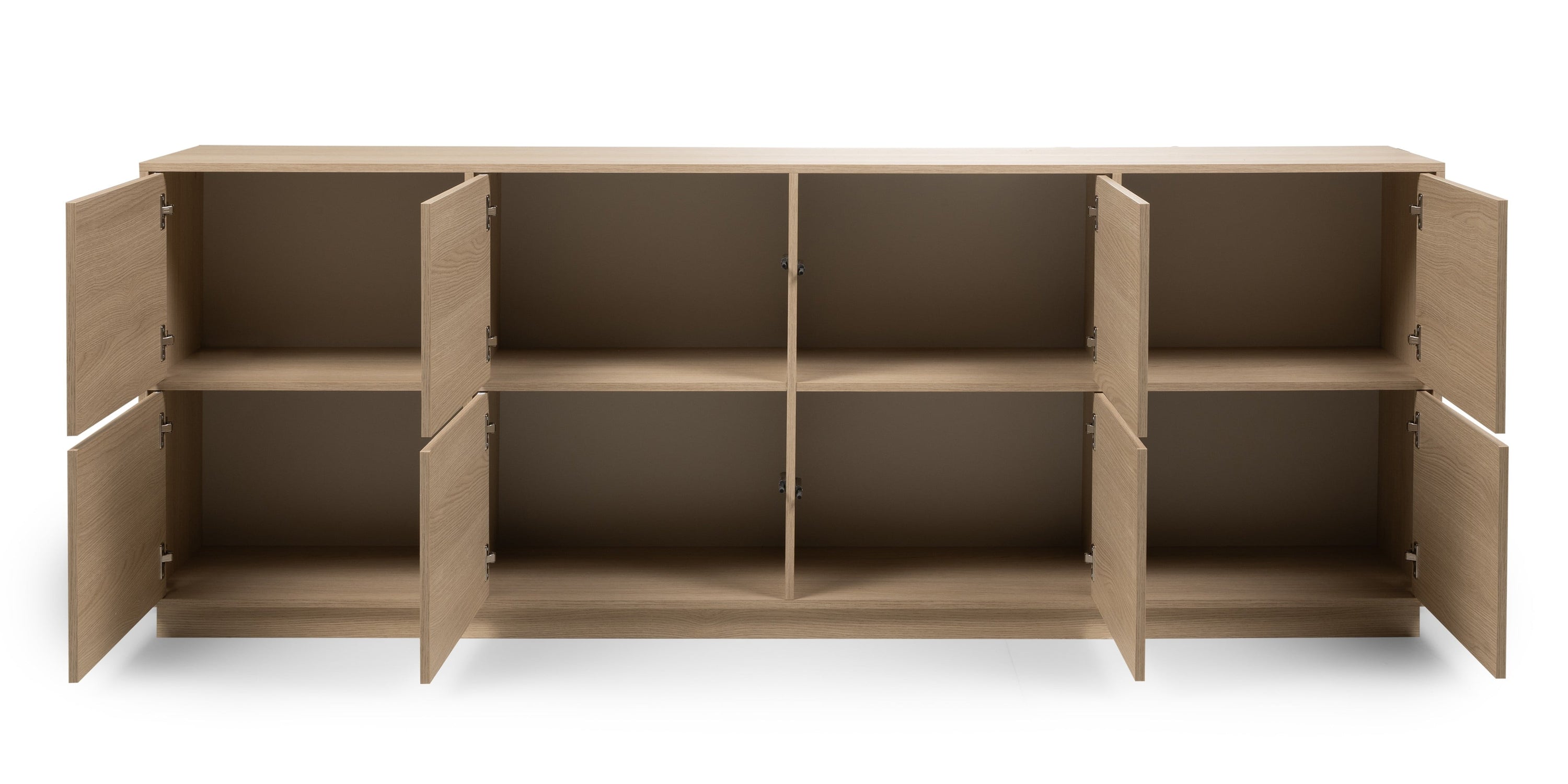 Chest of drawers GENIAL, 8 doors, Lindberg oak, 220 cm