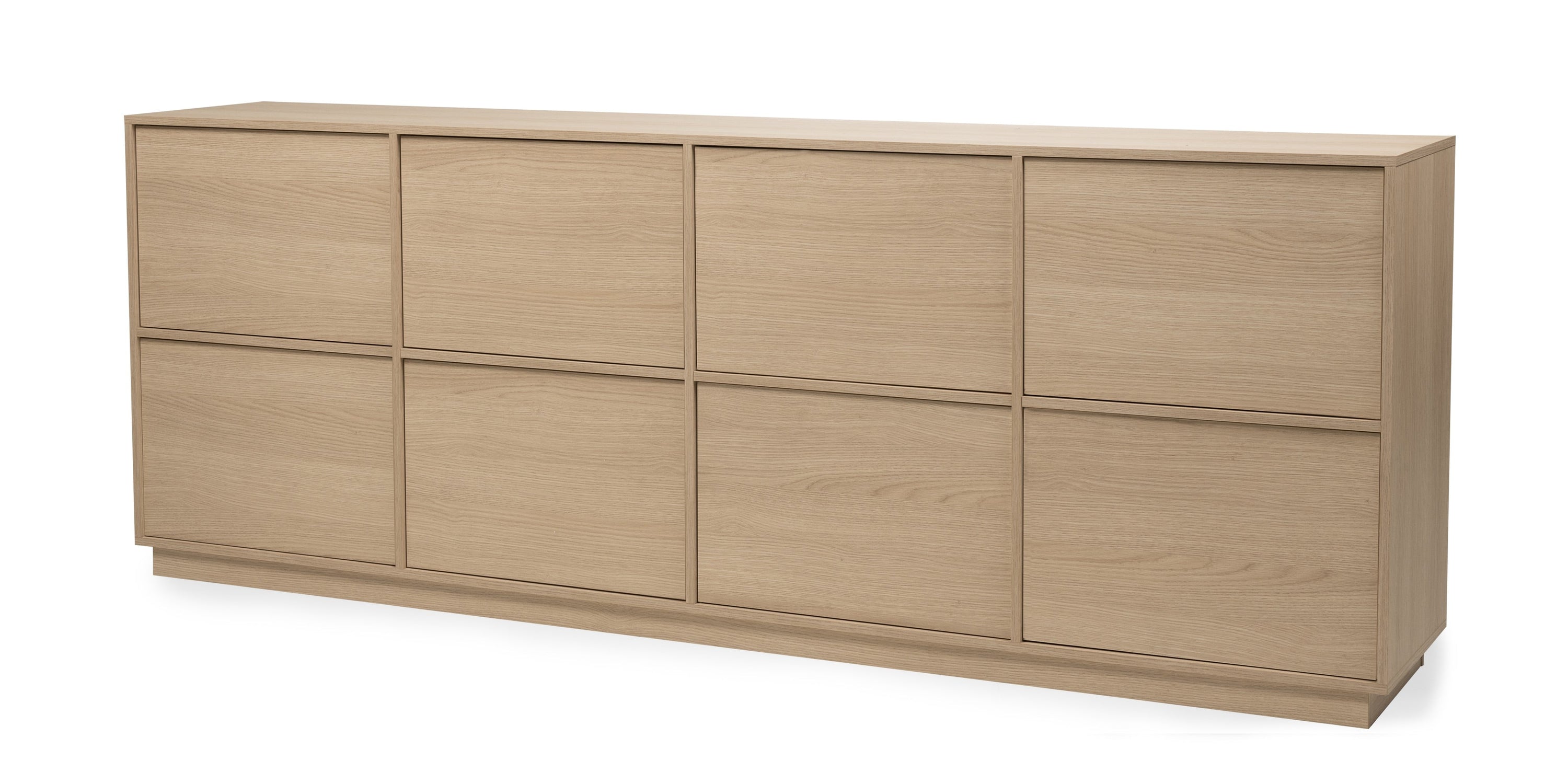 Chest of drawers GENIAL, 8 doors, Lindberg oak, 220 cm