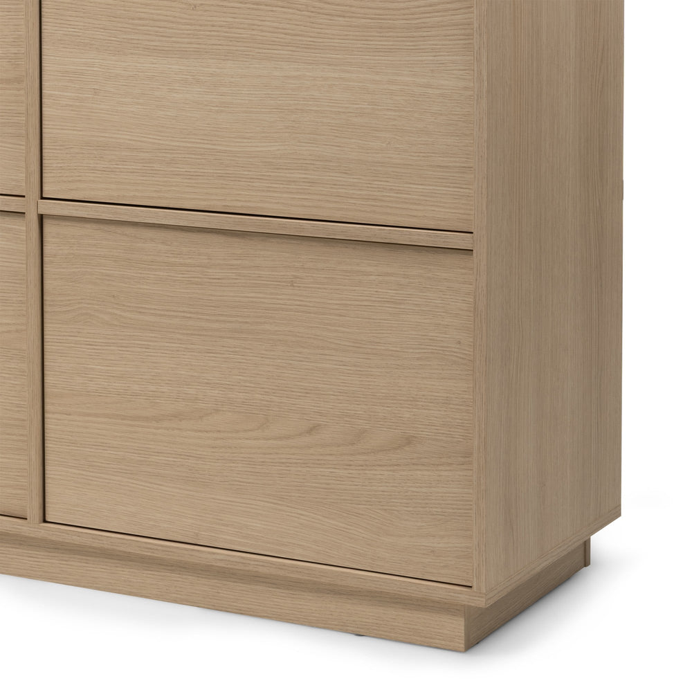 Chest of drawers GENIAL, 8 doors, Lindberg oak, 220 cm