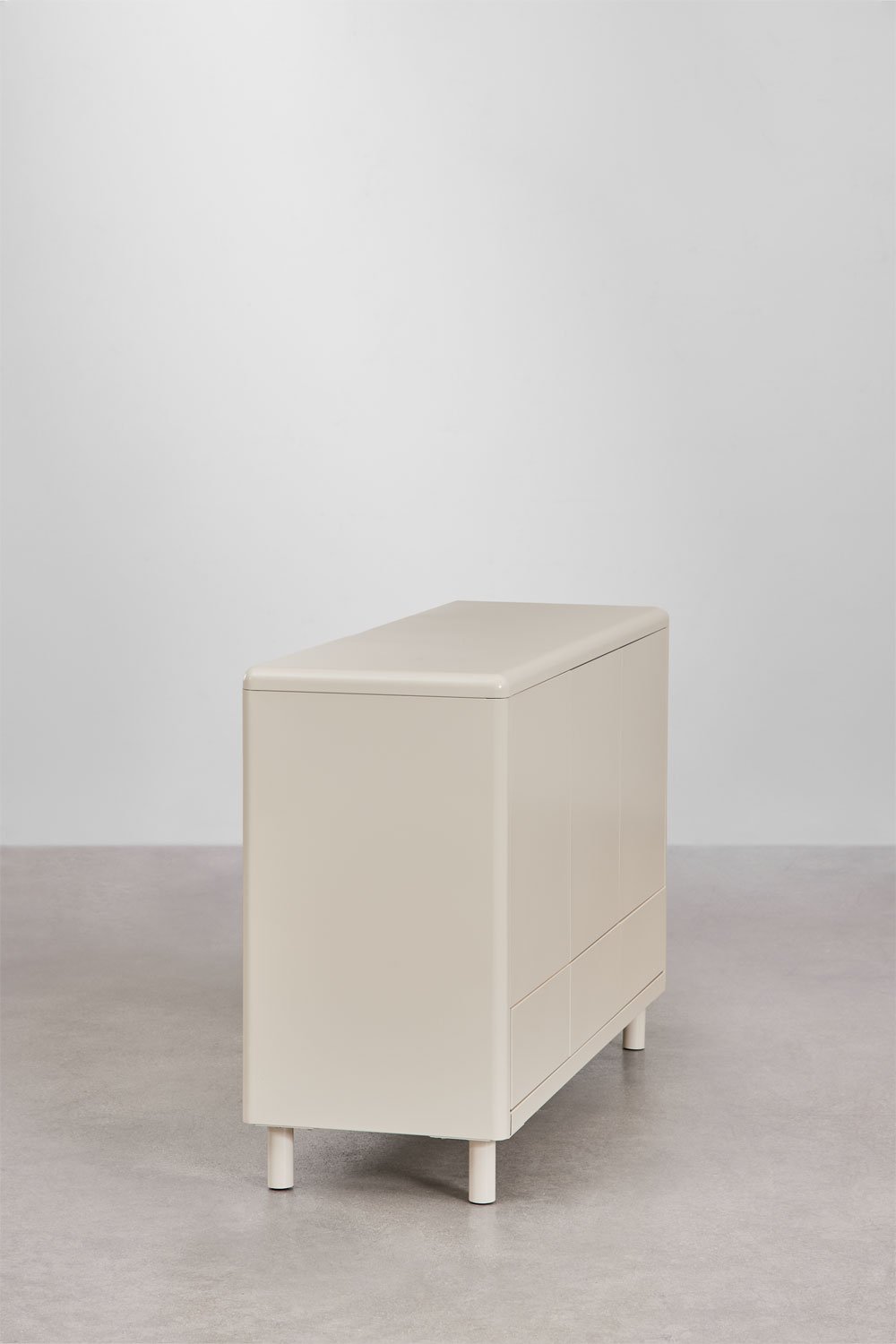 Komoda MIGARO, 120 cm, plieninė, 3 durys