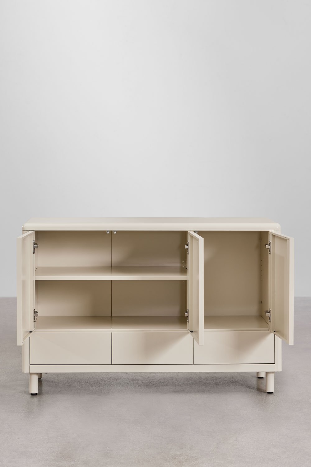 Komoda MIGARO, 120 cm, plieninė, 3 durys