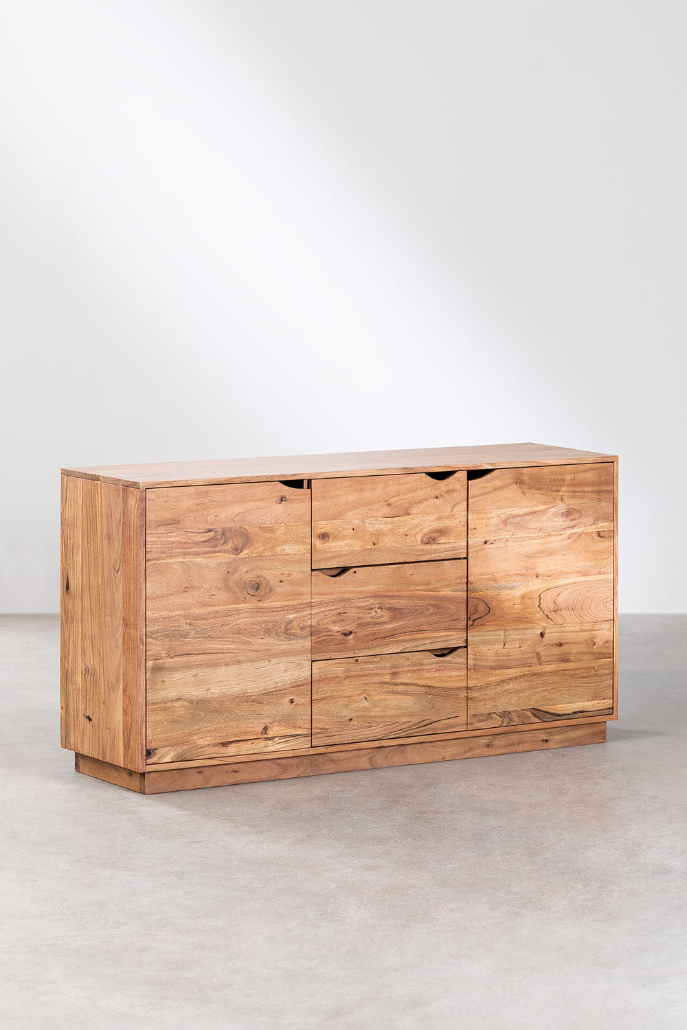 TIRVETU chest of drawers, acacia wood