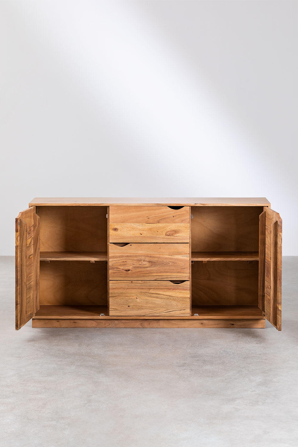 TIRVETU chest of drawers, acacia wood