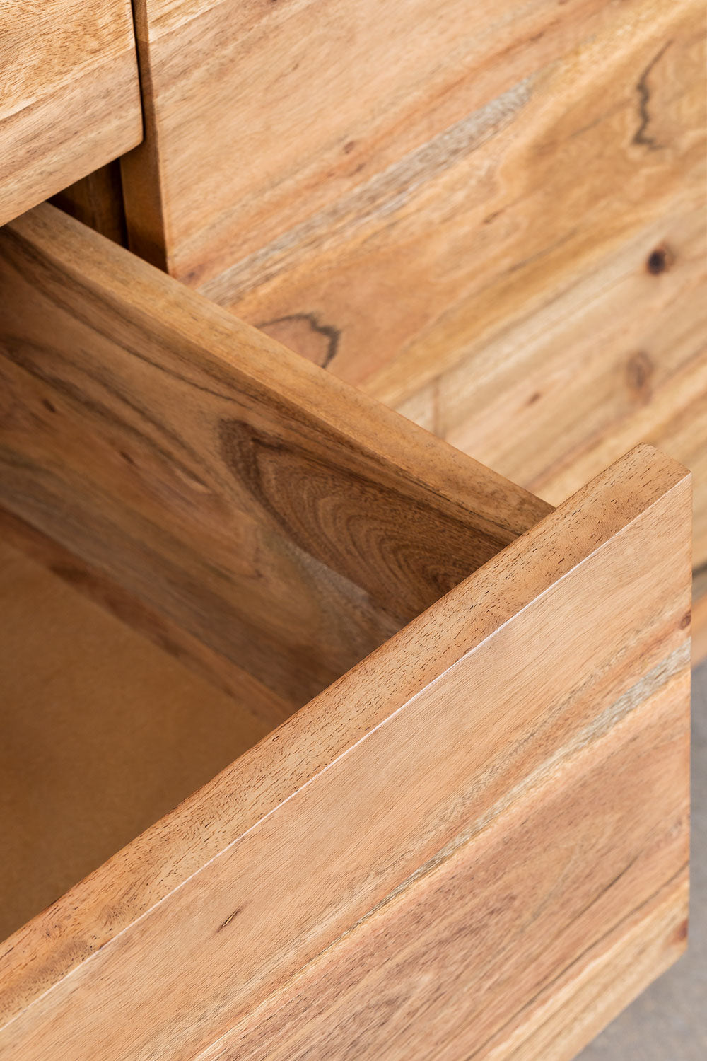 TIRVETU chest of drawers, acacia wood