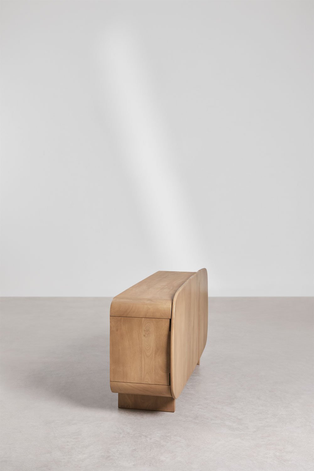 Komoda ABIGAILE, natūrali mango mediena 160x40 cm