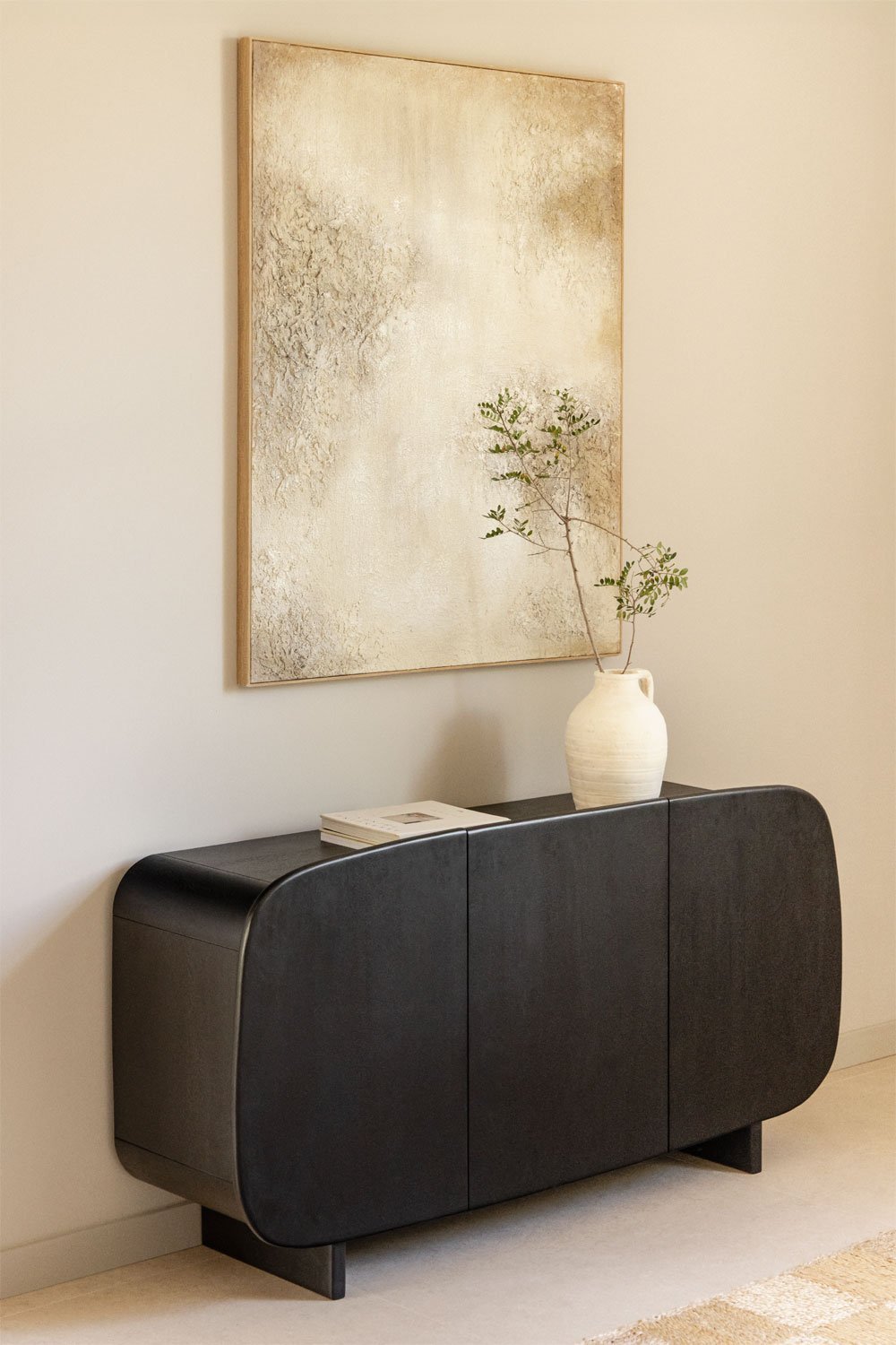 Komoda ABIGAILE, mango medis 160x40 cm