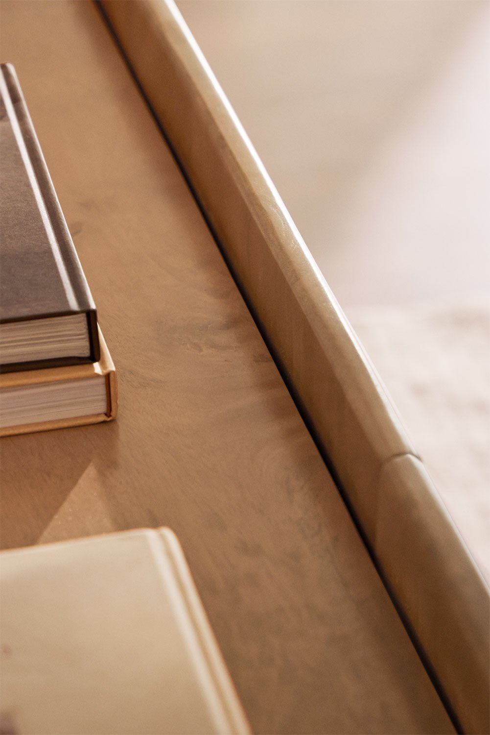 Komoda ABIGAILE, natūrali mango mediena 160x40 cm