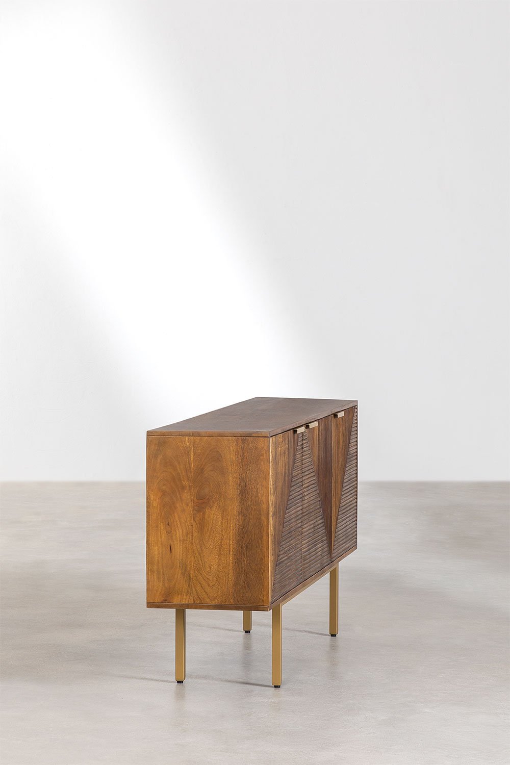 Komoda BORKU, mango medis, žalvario detalės