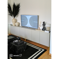 Komoda LAMMELO, pilkai smėlinė, 140 cm