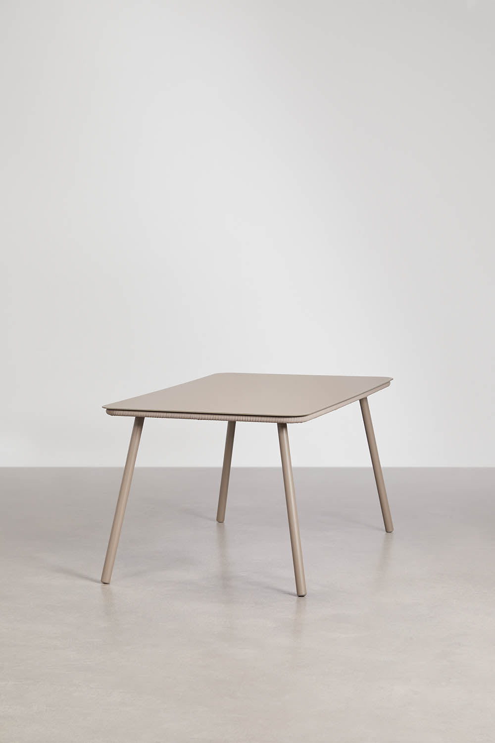 Komplektas AGNES Classic, 160x90 cm, 6 kėdės, moka ruda